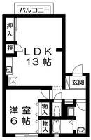 レストハイツ旭E棟の間取り