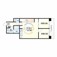 土佐堀ビューハイツの間取り