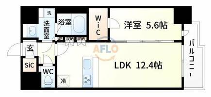 スプランディッド新大阪Ⅵの間取り