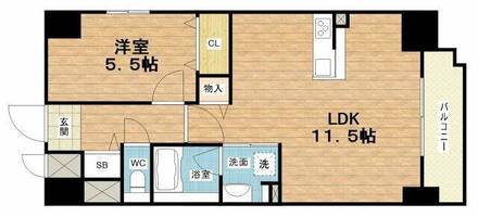 サンセール上本町の間取り