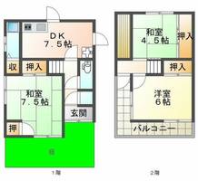 兵庫県神戸市垂水区塩屋町5丁目(一戸建)の賃貸物件の間取り