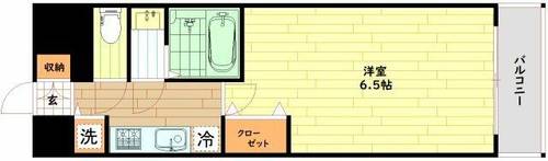 大阪府大阪市都島区都島北通2丁目(マンション)の賃貸物件の間取り