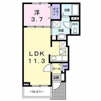 デフィー川原Aの間取り