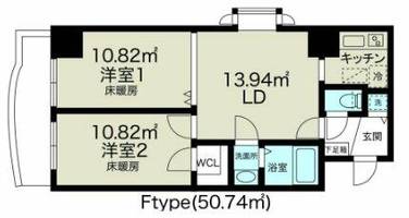 ノルデンタワー新大阪アネックスA棟501の間取り