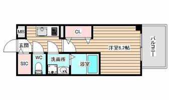 ワールドアイ梅田WESTの間取り