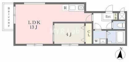 福岡県福岡市南区大楠3丁目(アパート)の賃貸物件の間取り