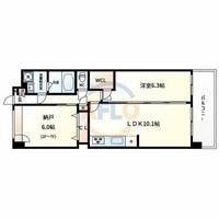 スプランディッド難波WESTⅡの間取り