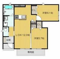 大阪府寝屋川市池田北町(アパート)の賃貸物件の間取り