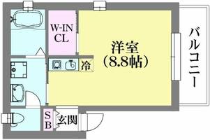 EXSONIA湊川の間取り