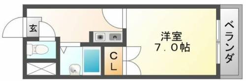 大阪府大阪市東淀川区大隅1丁目(マンション)の賃貸物件の間取り