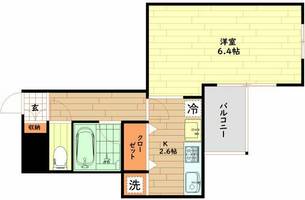 大阪府大阪市西区新町3丁目(マンション)の賃貸物件の間取り