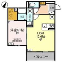 兵庫県神戸市灘区岩屋北町2丁目(アパート)の賃貸物件の間取り