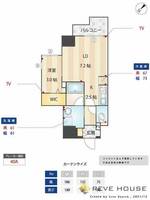 福岡県福岡市南区野間1丁目(マンション)の賃貸物件の間取り