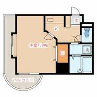 福岡県福岡市中央区今泉1丁目(マンション)の賃貸物件の間取り