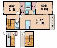 サザンテラス・ソレアードの間取り