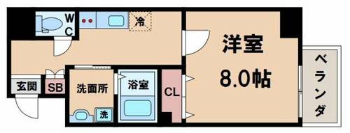Rainbow Court阿倍野(旧ラウロ)の間取り