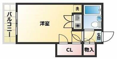 アムズV桑津の間取り
