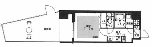 ラムール難波西の間取り