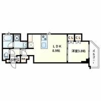 クレストコート堂島の間取り