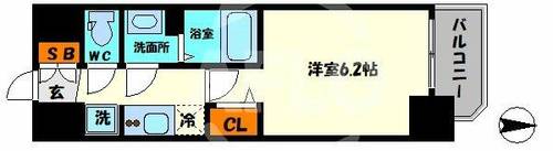 プレサンス長堀通グレイタスの間取り