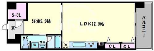 アクアプレイス四天王寺の間取り