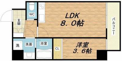 クローバー・レジデンス玉造の間取り