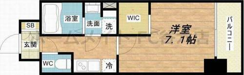 レオンコンフォート天神橋の間取り