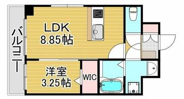 福岡県福岡市南区高宮1丁目(マンション)の賃貸物件の間取り