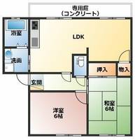 メゾン・ウィステB棟の間取り