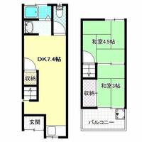 松原市河合1丁目テラスの間取り