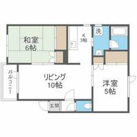 北海道札幌市西区八軒二条東1丁目(アパート)の賃貸物件の間取り