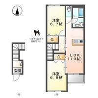 大阪府大阪市生野区巽東3丁目(アパート)の賃貸物件の間取り