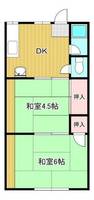 若松コーポ101の間取り