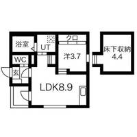 愛知県名古屋市中村区上石川町5丁目(アパート)の賃貸物件の間取り