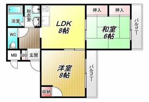 サンハイツの間取り