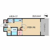 フォレストガーデン天満橋Iの間取り