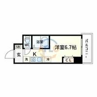 キャッスル北沢新大阪の間取り