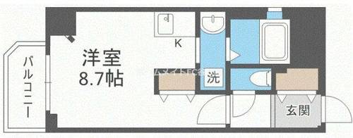 ジュネーゼグラン天満の間取り