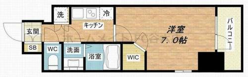 エスリード心斎橋LUXUEの間取り