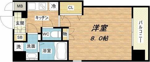 W-STYLE大阪谷町の間取り