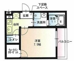 大阪府大阪市平野区長吉長原東1丁目(アパート)の賃貸物件の間取り