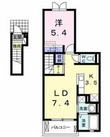 大阪府大阪市城東区東中浜8丁目(アパート)の賃貸物件202の間取り