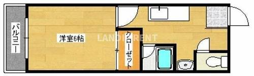 グランドシティ西新の間取り
