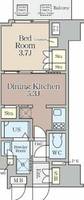 クレストコート堂島の間取り