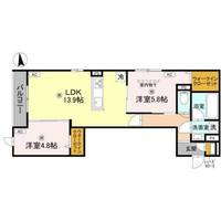 大阪府大阪市旭区高殿1丁目(アパート)の賃貸物件の間取り
