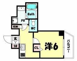 ERcity’s三宮EASTの間取り