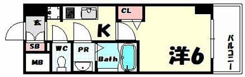 兵庫県神戸市中央区海岸通4丁目(マンション)の賃貸物件の間取り