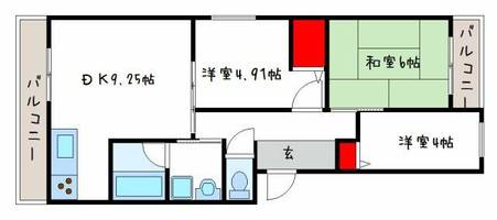 ファーストレジデンス平野の間取り