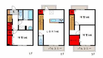 ヴィクトワールサカノ101の間取り
