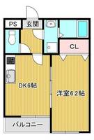 サンアーク北野田204の間取り